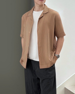 Load image into Gallery viewer, Kadaka Coast Shirt | Short Sleeve Shirt Men Pleats | Kemeja Pria Lengan Pendek Kerah Tidur | Riviera Collection MT-0226
