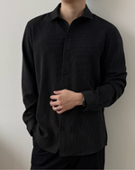 Load image into Gallery viewer, Kadaka Couple Group Family Outfit | Maxi Dress Culotte &amp; Men Shirt Stripes | Office Crush Collection
