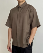 Muat gambar ke penampil Galeri, Kadaka Mocha Shirt | Short Sleeve Men Shirt | Atasan Kemeja Pria Lengan Pendek | Out For Coffee Collection MT-0233
