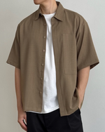 Muat gambar ke penampil Galeri, Kadaka Mocha Shirt | Short Sleeve Men Shirt | Atasan Kemeja Pria Lengan Pendek | Out For Coffee Collection MT-0233
