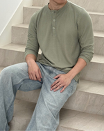 Load image into Gallery viewer, Kadaka MT-0129 Long Sleeve Knit Top Men | Atasan Tangan Panjang Pria Knit
