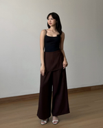 Muat gambar ke penampil Galeri, Kadaka Muse Pants | Skirt Layered Culottes | Celana Kulot Wanita Detail Rok | Off Duty Collection B-0233
