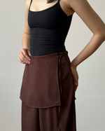 Muat gambar ke penampil Galeri, Kadaka Muse Pants | Skirt Layered Culottes | Celana Kulot Wanita Detail Rok | Off Duty Collection B-0233
