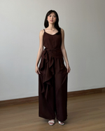Load image into Gallery viewer, Kadaka Off Duty Collection | Sleeveless Top Cullotes and Jumpsuit | Matching Outfit | Dune, Cove, Muse, Meadow, Nomad
