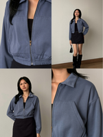 Muat gambar ke penampil Galeri, Kadaka Everest Outer |  Crop Jacket Fleece | Jaket Fleece Wanita | Say Fleece Collection O-0187
