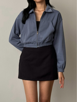 Muat gambar ke penampil Galeri, Kadaka Everest Outer |  Crop Jacket Fleece | Jaket Fleece Wanita | Say Fleece Collection O-0187
