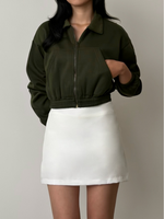 Muat gambar ke penampil Galeri, Kadaka Everest Outer |  Crop Jacket Fleece | Jaket Fleece Wanita | Say Fleece Collection O-0187
