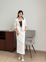 Load image into Gallery viewer, Kadaka Couple Group Outfit | Blazer Maxi Skirt and Pants | Capsule Wardrobe Collection
