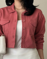Muat gambar ke penampil Galeri, Kadaka Juno Jacket | Outer Crop Jacket | Jaket Wanita Crop | O-0200
