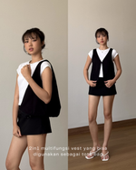 Load image into Gallery viewer, Kadaka Candy Shop Collection | Vest Bag 2 in 1 Multifungsi and Culotte Pants | Matching Outfit | O-0201, O-0202
