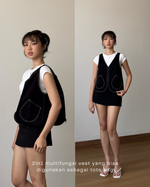 Load image into Gallery viewer, Kadaka Candy Shop Collection | Vest Bag 2 in 1 Multifungsi and Culotte Pants | Matching Outfit | O-0201, O-0202
