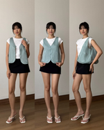 Load image into Gallery viewer, Kadaka Candy Shop Collection | Vest Bag 2 in 1 Multifungsi and Culotte Pants | Matching Outfit | O-0201, O-0202

