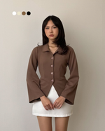 Load image into Gallery viewer, Kadaka Ivy Outer | Long Sleeves Outer Top |  Atasan Outer Wanita Lengan Panjang  | Everyday Basics O-0205
