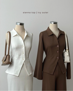 Load image into Gallery viewer, Kadaka Ivy Outer | Long Sleeves Outer Top |  Atasan Outer Wanita Lengan Panjang  | Everyday Basics O-0205
