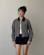 Muat gambar ke penampil Galeri, Kadaka Soho Jacket | Outer with Corduroy Collar | Jaket Wanita | Brooklyn Collection O-0218

