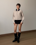Muat gambar ke penampil Galeri, Kadaka Soho Jacket | Outer with Corduroy Collar | Jaket Wanita | Brooklyn Collection O-0218
