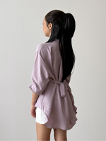 Muat gambar ke penampil Galeri, Kadaka Whisper Top | Long Sleeve Shirt Adjustable Waist | Kemeja Wanita Lengan Panjang | Cloud Nine Collection T-0566
