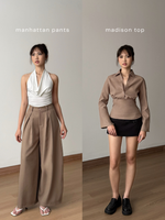 Muat gambar ke penampil Galeri, Kadaka Brooklyn Collection | Fitted Top and Barrel Pants | Matching Outfit | Madison, Manhattan
