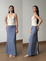 Muat gambar ke penampil Galeri, Kadaka Dream Skirt | Maxi Skirt Airflow Linen | Rok Panjang Maxi Wanita | Cloud Nine Collection B-0228
