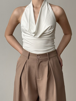 Muat gambar ke penampil Galeri, Kadaka Manhattan Pants | Pleated Barrel Pants | Celana Barrel Wanita | Brooklyn Collection B-0234
