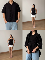 Muat gambar ke penampil Galeri, Kadaka Cloud Nine Collection (2) | Airflow Linen Top Blouse Skirt and Shirt | Couple Outfit | Mist, Feather, Whisper, Dream, Breeze
