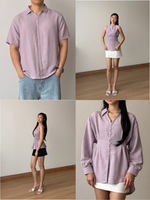Muat gambar ke penampil Galeri, Kadaka Cloud Nine Collection (1) | Airflow Linen Top Blouse Skirt and Shirt | Couple Outfit | Mist, Feather, Whisper, Dream, Breeze
