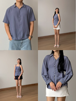 Muat gambar ke penampil Galeri, Kadaka Cloud Nine Collection (1) | Airflow Linen Top Blouse Skirt and Shirt | Couple Outfit | Mist, Feather, Whisper, Dream, Breeze
