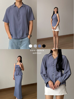 Load image into Gallery viewer, Kadaka Cloud Nine Collection (2) | Airflow Linen Top Blouse Skirt and Shirt | Couple Outfit | Mist, Feather, Whisper, Dream, Breeze
