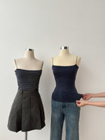 Load image into Gallery viewer, Kadaka T-0292 Stripes Tanktop Super Stretch with Matching Mask
