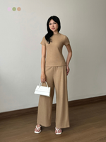 Muat gambar ke penampil Galeri, Kadaka Matcha Set | Knit Set Top and Culotte | Set Wanita Knit Celana dan Atasan | koKnitchiwa Collection S-0186
