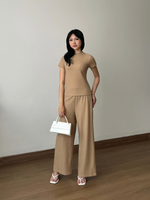 Muat gambar ke penampil Galeri, Kadaka Matcha Set | Knit Set Top and Culotte | Set Wanita Knit Celana dan Atasan | koKnitchiwa Collection S-0186
