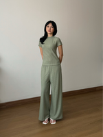 Muat gambar ke penampil Galeri, Kadaka Matcha Set | Knit Set Top and Culotte | Set Wanita Knit Celana dan Atasan | koKnitchiwa Collection S-0186
