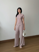Muat gambar ke penampil Galeri, Kadaka Matcha Set | Knit Set Top and Culotte | Set Wanita Knit Celana dan Atasan | koKnitchiwa Collection S-0186
