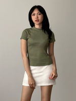 Load image into Gallery viewer, Kadaka Sera Top | Mock Neck Stretch Top | Atasan Wanita Mock Neck | Daily Ease Collection T-0347
