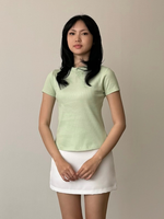Load image into Gallery viewer, Kadaka Sera Top | Mock Neck Stretch Top | Atasan Wanita Mock Neck | Daily Ease Collection T-0347
