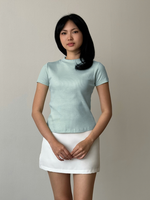 Load image into Gallery viewer, Kadaka Sera Top | Mock Neck Stretch Top | Atasan Wanita Mock Neck | Daily Ease Collection T-0347
