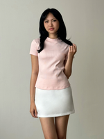 Load image into Gallery viewer, Kadaka Sera Top | Mock Neck Stretch Top | Atasan Wanita Mock Neck | Daily Ease Collection T-0347

