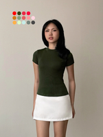 Load image into Gallery viewer, Kadaka Sera Top | Mock Neck Stretch Top | Atasan Wanita Mock Neck | Daily Ease Collection T-0347
