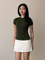 Load image into Gallery viewer, Kadaka Sera Top | Mock Neck Stretch Top | Atasan Wanita Mock Neck | Daily Ease Collection T-0347
