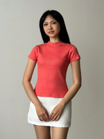Load image into Gallery viewer, Kadaka Sera Top | Mock Neck Stretch Top | Atasan Wanita Mock Neck | Daily Ease Collection T-0347
