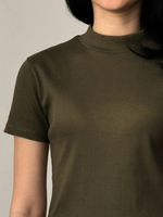 Load image into Gallery viewer, Kadaka Sera Top | Mock Neck Stretch Top | Atasan Wanita Mock Neck | Daily Ease Collection T-0347
