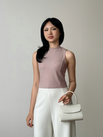Muat gambar ke penampil Galeri, Kadaka Sakura Top | Knit Halter Neck Top Pastel | Atasan Knit Wanita Tanpa Lengan | koKnitchiwa Collection T-0432
