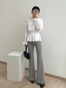 Kadaka B-0214 Flare Knit Pants | Celana Cutbray Stretch Wanita