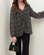 Load image into Gallery viewer, Kadaka T-0440 Floral Pattern Blouse Wanita Tangan Panjang
