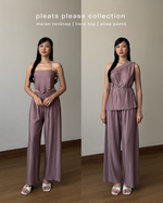 Load image into Gallery viewer, Kadaka Maren Liora Pleats Top | Tanktop Wanita One Shoulder | Pleats Please Collection T-0450 T-0458
