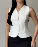 Load image into Gallery viewer, Kadaka Sylvie Top | Basic Vest Top Tailored Cut | Atasan Rompi Wanita | Day and Night Collection T-0533
