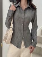 Muat gambar ke penampil Galeri, Kadaka T-0546 Fitted Shirt Long Sleeve Blouse | Atasan Kemeja Wanita Lengan Panjang | Curated Curriculum Collection
