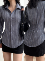 Load image into Gallery viewer, Kadaka T-0546 Fitted Shirt Long Sleeve Blouse | Atasan Kemeja Wanita Lengan Panjang | Curated Curriculum Collection
