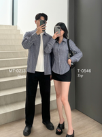 Load image into Gallery viewer, Kadaka T-0546 Fitted Shirt Long Sleeve Blouse | Atasan Kemeja Wanita Lengan Panjang | Curated Curriculum Collection
