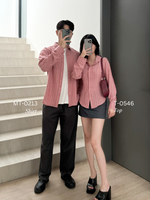 Load image into Gallery viewer, Kadaka T-0546 Fitted Shirt Long Sleeve Blouse | Atasan Kemeja Wanita Lengan Panjang | Curated Curriculum Collection
